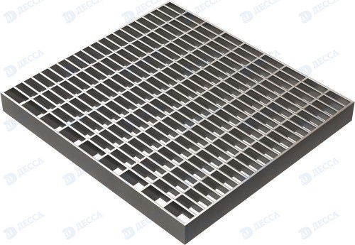 Решетка стальная 500x1000х30 (ячейка 33х11)
