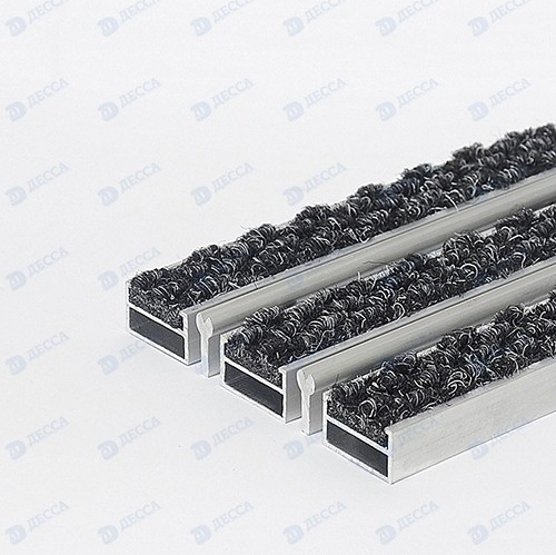 Алюминиевые грязезащитные решетки ST20 (Ворс - Скребок)